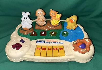 Vintage VTech Little Smart Sing N Smile Pals Piano Animal Lights & Music Works • $25