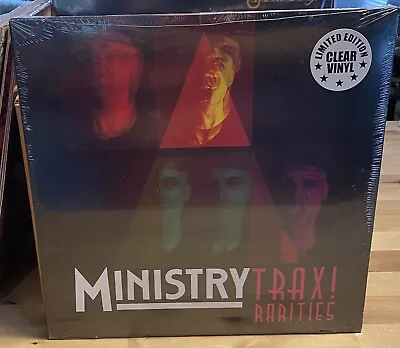 MINISTRY TRAX RARITIES CLEAR Vinyl 2 LP Set Revolting Cocks 2016 NEW SEALED • $26.99