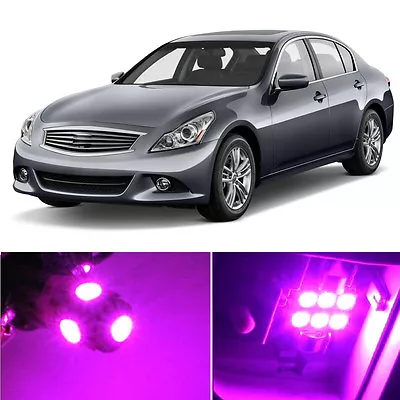 13 X Premium Hot Pink LED Lights Interior Package Kit For Infiniti G37 Q50 Sedan • $18.88