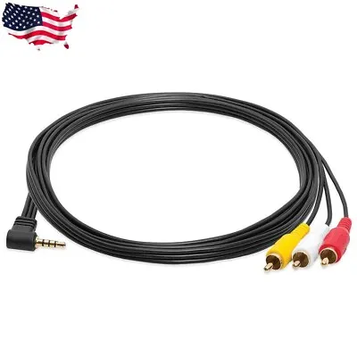 3.5mm To 3 RCA Cable Adapter AUX Cord Male To Male Audio Video AV Plug Cable 3FT • $3.49