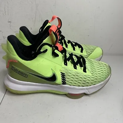 Nike Lebron James Witness 5 Grinch Shoes Lime Black Neon Green Volt Mens Size 10 • $39.99