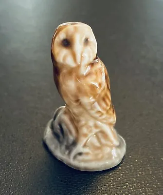 Vintage Ceramic WADE WHIMSIE Animal Figurine - BARN OWL Bird • £2.99