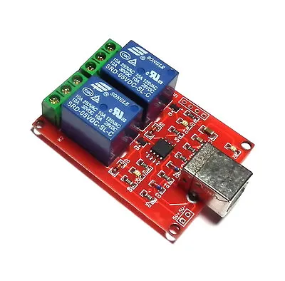 £11.80 • Buy 5V USB Relay 2 Channel Programmable Computer Control For Smart Home - UK Seller