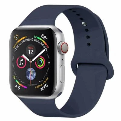 $8.99 • Buy For Apple Watch 40/41/42/44/45mm 6 7 8  SE  Wrist Band Silicone Sports Strap