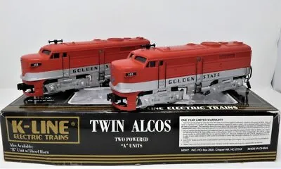 K-Line O Golden State Twin Alco & 6 Piece Streamliner Set • $599.99