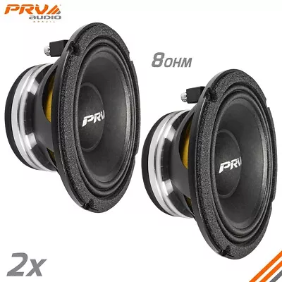 2x PRV Audio 6MR600X-NDY 8 Ohm Neodymium 6.5  Car Audio Midrange Speakers 1200W • $379.82