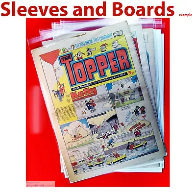 Topper And Other Large Comics. Comic Bags And Acid Free Boards Size6  A3 X 10 . • $35.42