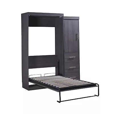 Twin/Full Size Platform Bedframe Foldable Cabinet With Wardrobe Storage Drawers • $1425.91