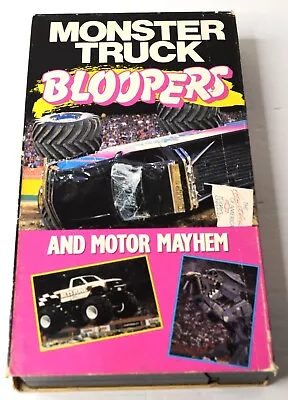 1992 Monster Truck Bloopers And Motor Mayhem Vhs Tape • $7.99