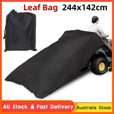 $17 • Buy Lawn Tractor Leaf Bag Mower Catcher Riding GrassSweeper Rubbish Drawstrings 210D