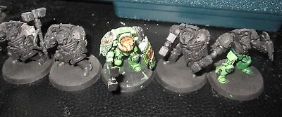 40K Space Marines Terminator Squad With Thunderhammer Stormshield Undercoated • $75