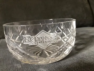 £0.99 • Buy Royal Doulton Lyons Centenary Crystal Glass Bowl