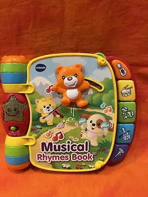 $5.99 • Buy VTech Nursery RHYME And DISCOVER BOOK Musical Toddler Learning WORKS & CLEAN