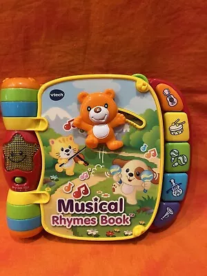 VTech Nursery RHYME And DISCOVER BOOK Musical Toddler Learning WORKS & CLEAN • $5.99