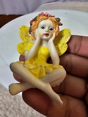 Vtg Cute Ceramic Fairy Fridge Magnet • $7