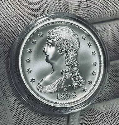 1838 O Capped  Bust Half Dollar Tribute 2 Oz Silver High Relief Round Intaglio • $99