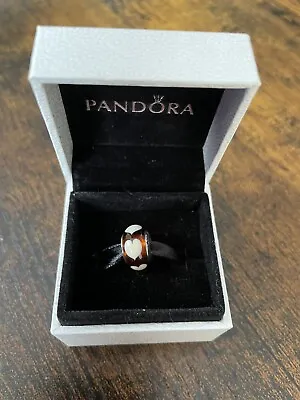 £12 • Buy Genuine Pandora Red Hearts Murano Glass Bead Charm