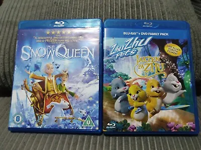 2 X Joblot Zhu Zhu Pets: Quest For Zhu  Blu-ray + DVD The Snow Queen Blu Ray  • £3.10