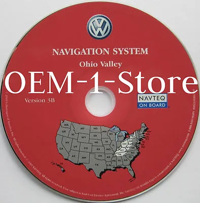 2004 Vw Volkswagen Touareg Navigation Map Cd 6 Ohio Valley Oh Ky Tn Pa Ny Wv In • $29