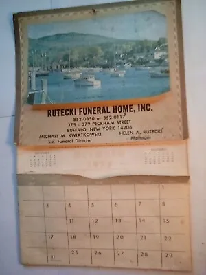 Funeral Home Calender 1977 Vintage • $10