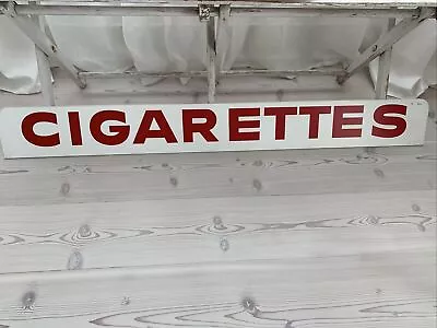 LARGE Vintage DOUBLE SIDED Cigarette Store Display Rack Sign 4 Feet Long 1960’s • $55