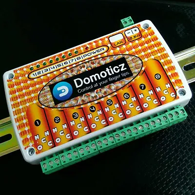 £77.76 • Buy DOMOTICZ LAN Ethernet 8 Channels WEB Relay Board With Clips For DIN Mount Rail