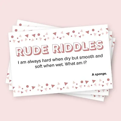 What Am I Innuendo Rude Riddles Hen Party Games Night Card Drinking Game Adult • £4.49