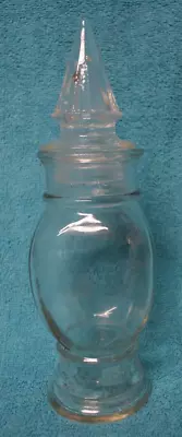 $49.99 • Buy Glass Apothecary Jar Dakota Tiffin Clear Glass Medical Bottle  Vintage