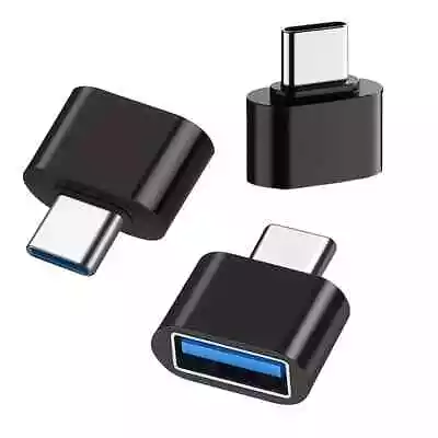 Type C To USB Adapter 3.0 USB-C 3.1 Male OTG A Female Data Connector Converter • £2.19