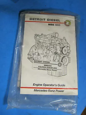 Detroit Diesel MBE 900 Series Engine Operator's Guide • $35