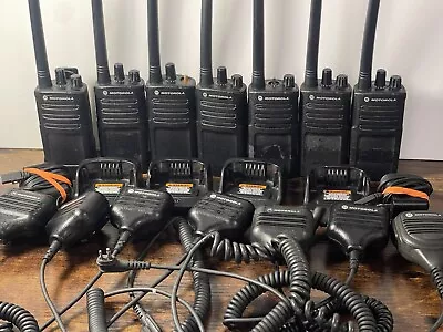 Motorola RMV2080 Lot Of 7 2-Way Business Radio 8 Channel RMV2080BHLAA With Acces • $615