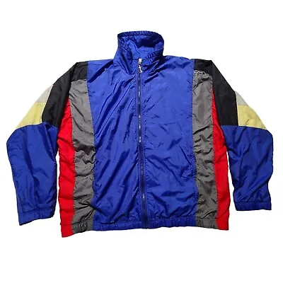 VTG SERGIO TACCHINI Mens Size 40 Color Block Windbreaker Track Suit Jacket • $49.95