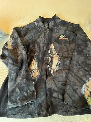 Mens Mossy Oak Fleece Camo Jacket Size Large 42-44 • $25.99