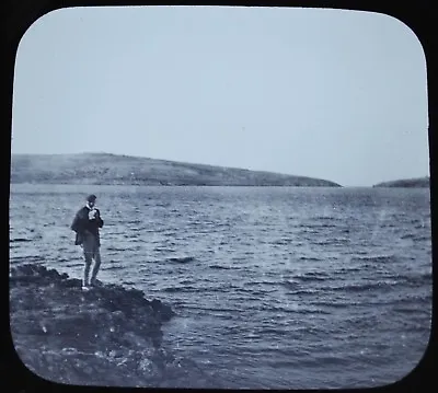 Glass Magic Lantern Slide Photo Malta St Paul's Bay Newton • $13.66