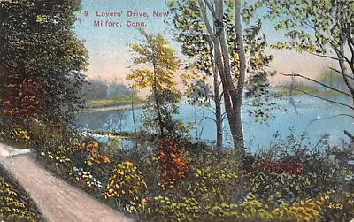 NEW MILFORD CT ~ LOVERS' DRIVE DANZIGER & BERMAN PUB ~ 1910s • $9.49