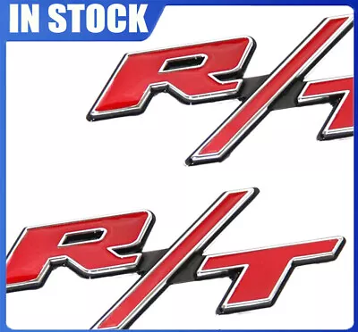 2pack OEM RED RT R/T Emblems Fits Challenger Charger Chrysler RT R/T Chrome • $12.99