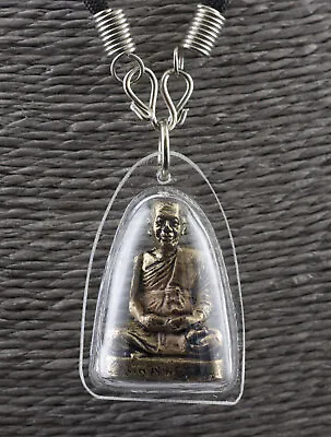 Pendant Necklace LP Tim Amulet Thai Blessed Buddha Yant 1695 • $15.22