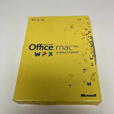 MS Microsoft Office MAC 2011 Home And Student WPX 2011  • $30