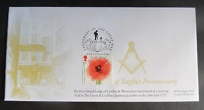 £29.99 • Buy GB 2018 Cent Great War Poppy Bletchley Park Masonic Lodge FDC 1 Of 6
