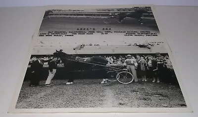 Bay Meadows CA Harness Race Horse Racing Photo Andy's Pet 1964 Clyde Hanna 1960s • $7.98