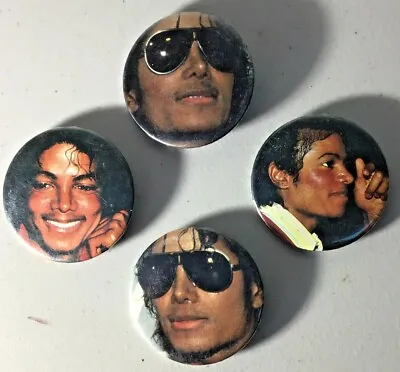 Lot Of 4 Vintage Michael Jackson Buttons. • $4.99