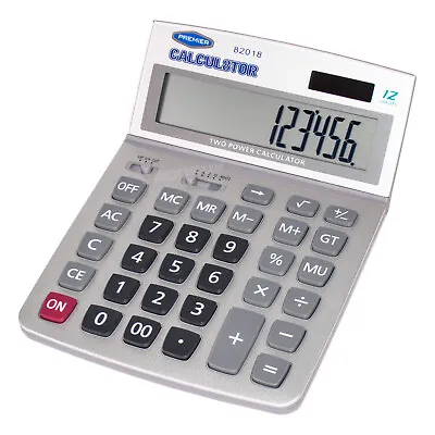 £15.99 • Buy 12 Digit Calculator Large Jumbo Keys Adjustable LCD Display Maths School Office