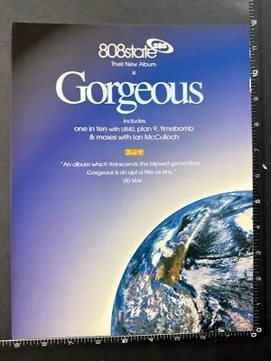 808 STATE - GORGEOUS 8X11  Original Magazine Advert M83 • $6.21