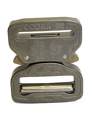 AustriAlpin 38mm Hard Coated Cobra Buckle - Male Adjustable Female Fixed FC38HVF • £21