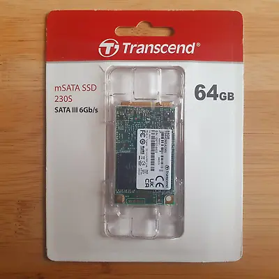 💥 Transcend 230S 64GB MSATA SSD - TS64GMSA230S • £17.99