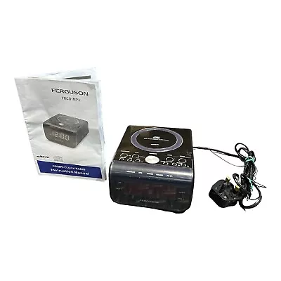 Ferguson FM/AM & CD/MP3 Digital Clock Radio FRCD1MP3 With Instruction Manual • £22.99