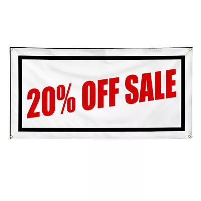 Vinyl Banner Multiple Sizes 20% Off Sale Promotion Business Business Outdoor • $16.99