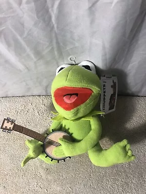 NWT Disney Muppets Kermit Banjo 8” Plush Rainbow Connection Free Ship • $21.25