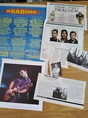 Manic Street Preachers Cuttings Pack X 8 Reading Page 97  Ad Tour Ads Pin Up  Et • £6.50