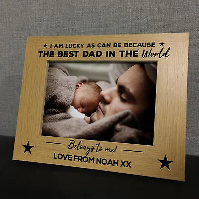 Personalised Photo Frame For Dads Birthday Christmas Present THANK YOU Gift • £7.99
